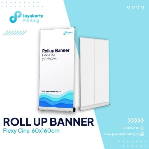 Cetak Rollup Banner Flexy Cina 60x160